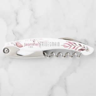 Dreamy Foliage Wedding Bridesmaid Burgundy ID817  Corkscrew