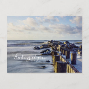 Dreamy Folly Seawall Thinking Of You Postcard