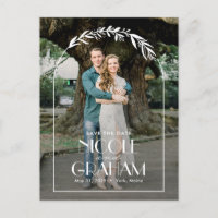 Dreamy Frame Editable Colour Save The Date Postcar