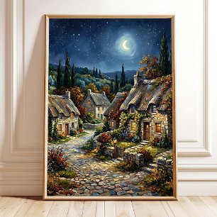 Dreamy French Riviera Canvas Art Poster