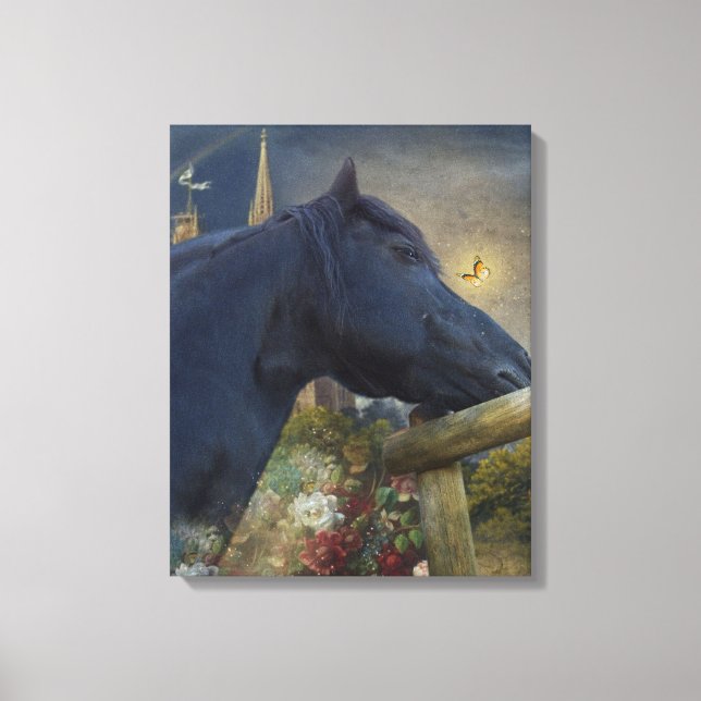 Dreamy Friesian - Wrapped Canvas (Front)
