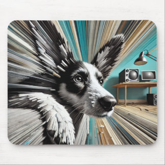 Dreamy Futuristic Dog Mouse Mat