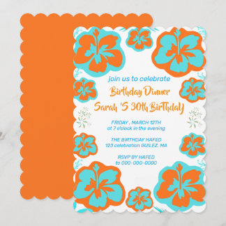 Dreamy garden birthday party invitation template
