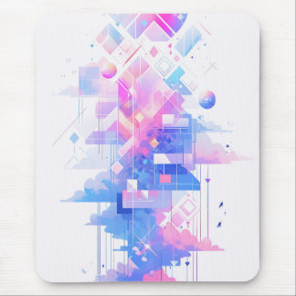 Dreamy Geometric Skyscape Mouse Mat