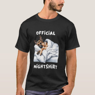 Dreamy German Shepherd Pajama Nightgown T-Shirt