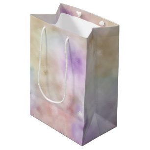 Dreamy Gold Purple Ombre    Medium Gift Bag