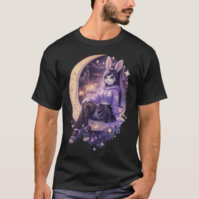 Dreamy Goth Bunny T-Shirt (Front)