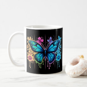 Dreamy Gradient Wings: A Butterfly in Pastel  Coffee Mug