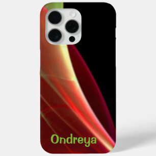 Dreamy Green and Red Artwork Sweep iPhone 15 Pro Max Case