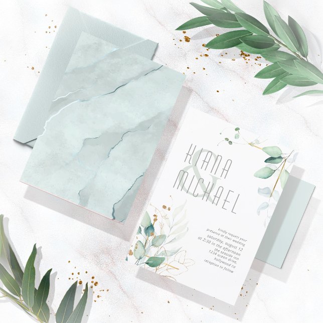 Dreamy Greenery Wedding Green/Blue ID817 (Creator Uploaded)