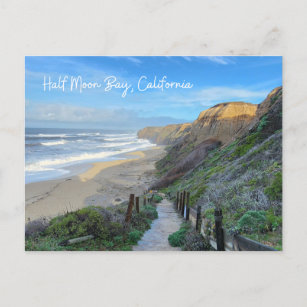 Dreamy Half Moon Bay California Coast Postcard