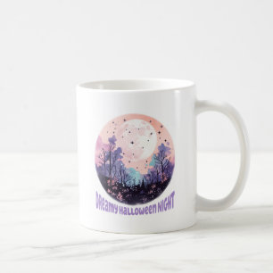 Dreamy Halloween Night – Pastel Purple Moon Coffee Mug