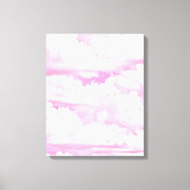 Dreamy Happy Pink Clouds Canvas Print (Front)