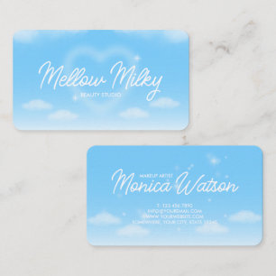 Dreamy Heart Cloud Sky Business Card