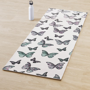 Dreamy Iridescent Butterfly Pattern #1 #wall #art Yoga Mat
