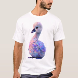 Dreamy Iridescent Pastel Cygnet Illustration Men T-Shirt