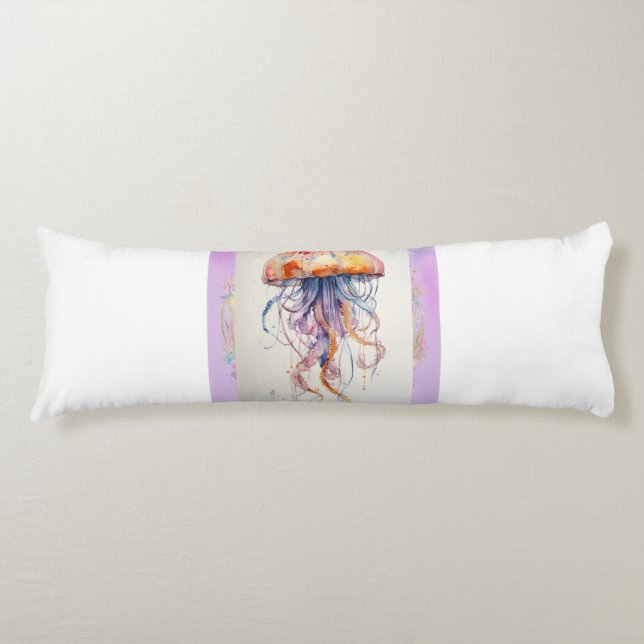 "Dreamy Jellyfish Body Pillow: Dive into Comfort!" Body Cushion (Front)