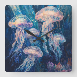 Dreamy Jellyfish Wall Clock