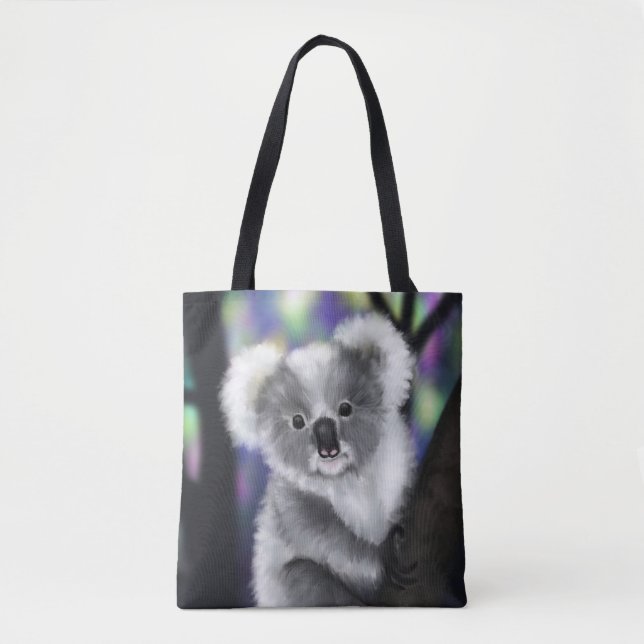 Dreamy Koala in an Enchanted Forest  Tote Bag (Front)