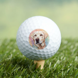 Dreamy Labrador Retriever Magical Portrait Golf Balls