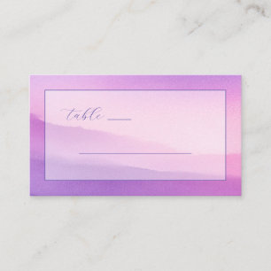 Dreamy Lavender Watercolor Place Card