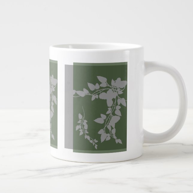 Dreamy Leaves Large Coffee Mug (Right)