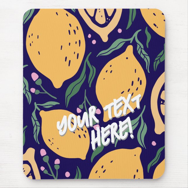 Dreamy Lemons Mouse Mat (Front)