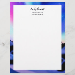 Dreamy Lights Custom Letterhead