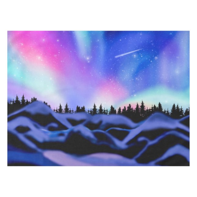 Dreamy Lights Tablecloth (Front (Horizontal))