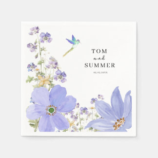 Dreamy Lilac Wedding Napkin