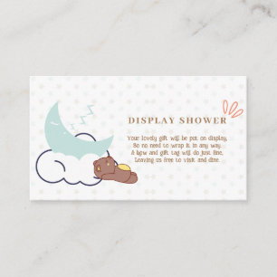Dreamy Little Bear Cloud Baby Display Shower Enclosure Card