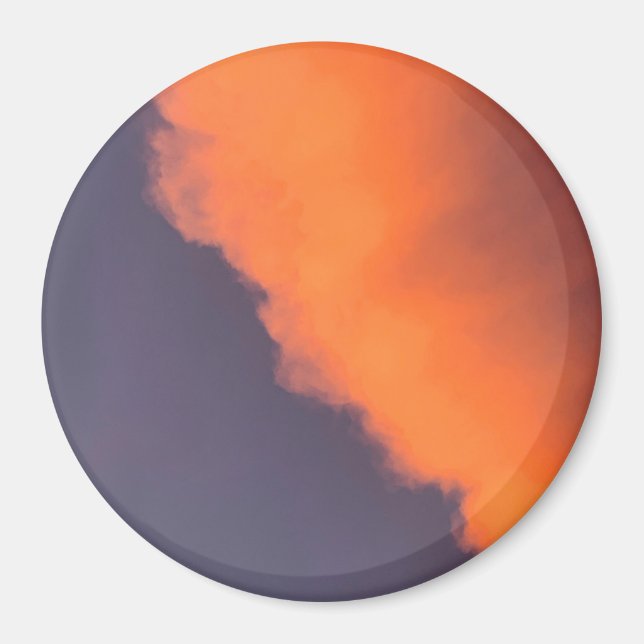 Dreamy, magical clouds  in dreamy, magical colors magnet (Front)