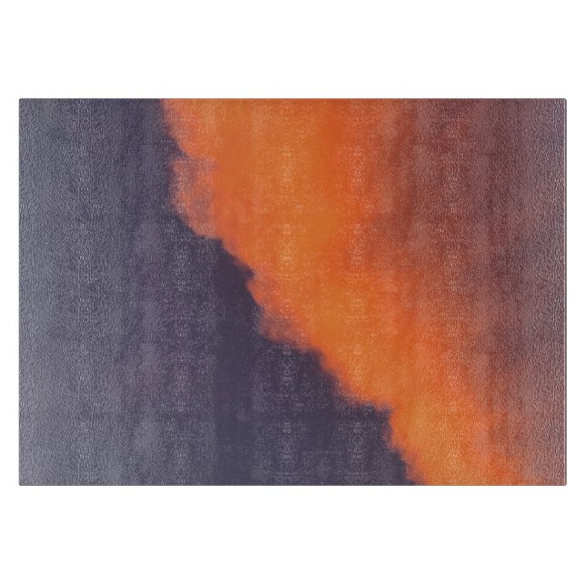 Dreamy, magical clouds  in dreamy, magical colours cutting board (Front)