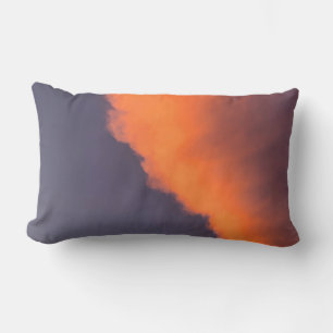 Dreamy, magical clouds  in dreamy, magical colours lumbar cushion