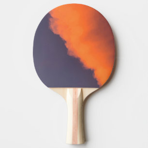 Dreamy, magical clouds  in dreamy, magical colours ping pong paddle