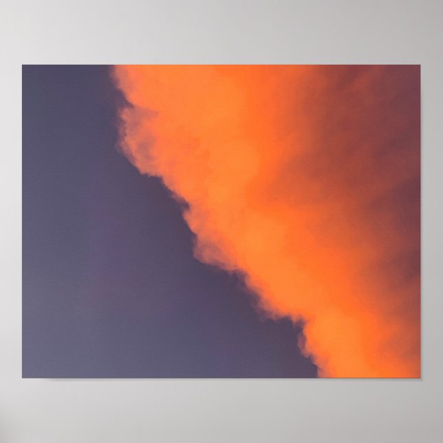 Dreamy, magical clouds  in dreamy, magical colours poster (Front)