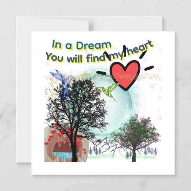 Dreamy Magnetic Greeting Card (Front)