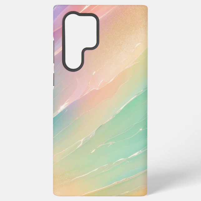 Dreamy Mermaid Shimmer Pastel Rainbow Phone Case (Back)