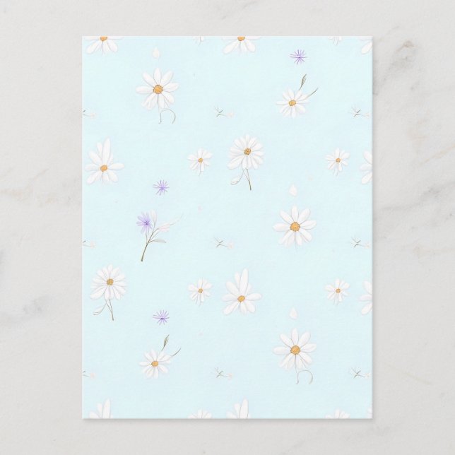 Dreamy Mint Meadow Postcard (Front)