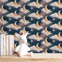Dreamy Moon and Starry Night