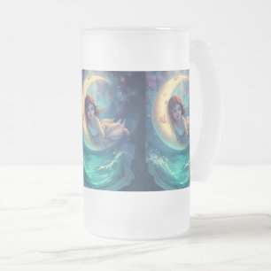 Dreamy Moon Girl Mug Design Cute Baby Moon Art