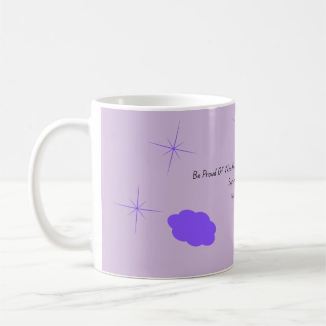 Dreamy Morning Mug ☁️"Sip Softly, Dream Loudly (Left)