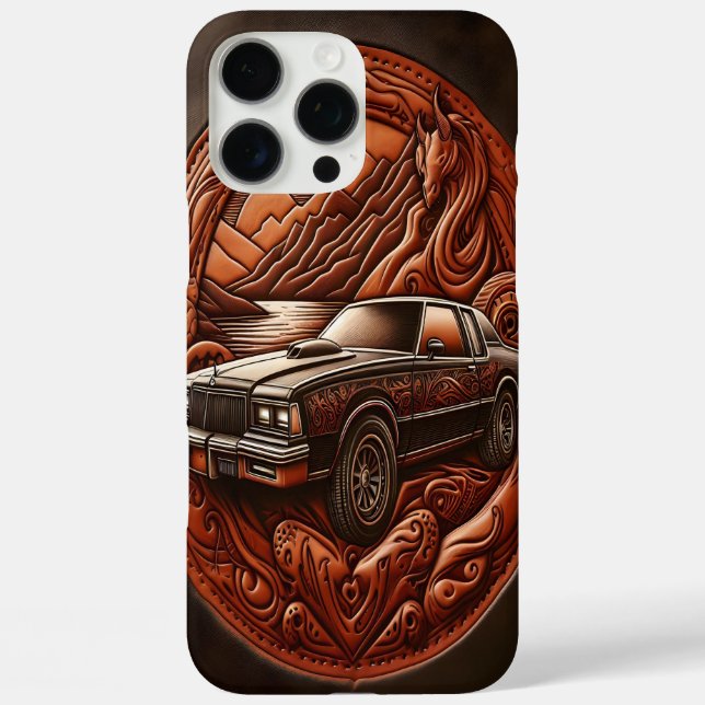 Dreamy Mountain Drive with Muscle Car Case-Mate iPhone Case (Back)