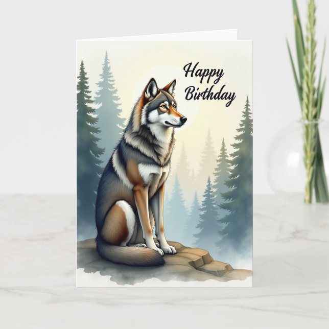 Dreamy Mystic Canine Card (Front)