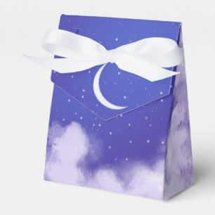 Dreamy Night Sky with Crescent Moon Favour Box