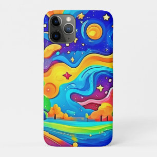 Dreamy Night: Starry Landscape iPhone 11 Pro Case
