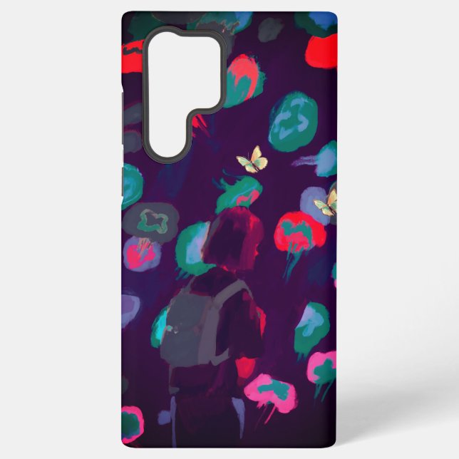 Dreamy Night Walk – Abstract Art Samsung Galaxy S22 Ultra Case (Back)