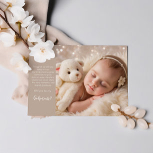 Dreamy Nights - A Cosy Godparent Proposal Invitation