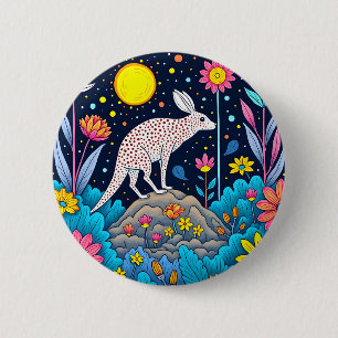 Dreamy Nighttime Forest 6 Cm Round Badge