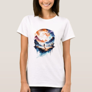 Dreamy Nomad In Luminous Wilderness T-Shirt
